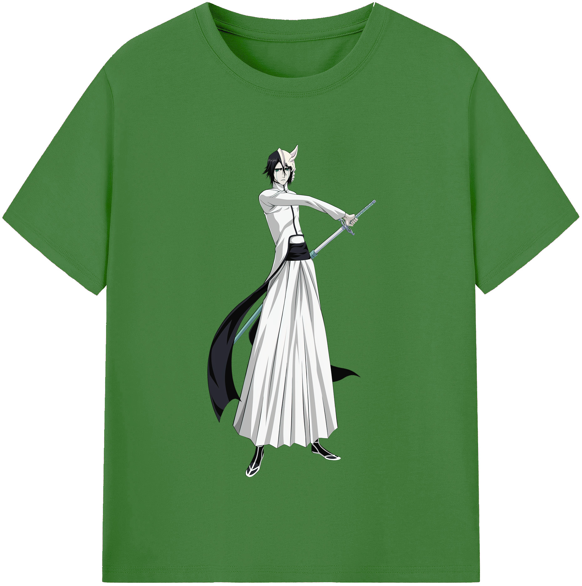 （画像用） ブリーチ ウルキオラ·シファー BLEACH Ulquiorra cifer レディースカジュアルプリントTシャツ（綿100％）
